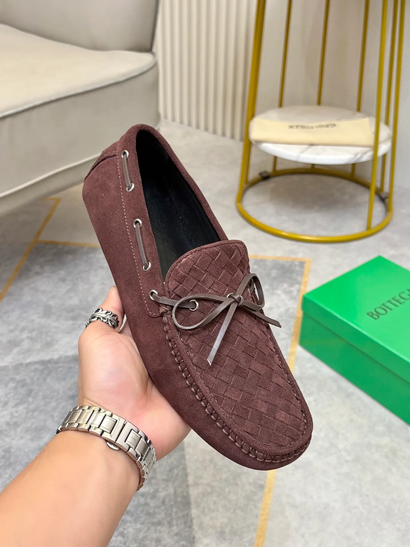 P420💰 (Niu Li + Niu Pad) [BV] The latest hot style‼ ️Casual men's shoes, uppers imported first-layer cowhide ➕Full imported cowhide lining✔️Exquisite workmanship, excellent foot feel, special rubber soles✔️, cool and fashionable, the latest fashion, fashionable outsole, hurry up.  Code number: 38-44 (can be customized to 37.45, non-refundable)